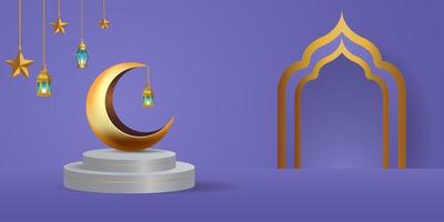 ramadan kareem banner bakgrundsdesign illustration vektor