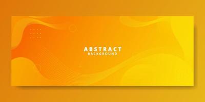 abstrakt orange vätska våg banner mall vektor