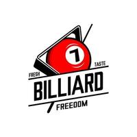 Billard-Logo-Vektor vektor