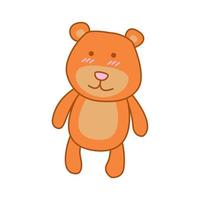 süßes tier des bären auf cartoon-version