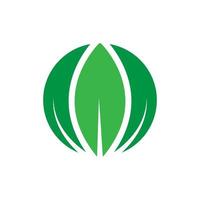 drei Blatt grün Gruppe Logo Design Vektorgrafik Symbol Symbol Illustration kreative Idee vektor