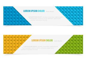 Bright Block Vector Banners