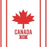 glad kanada dag bakgrund den 1 juli vektor