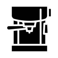 Glyph-Symbol-Vektor-Illustration für Tropffilter-Kaffeemaschine vektor