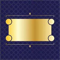 banner label gold luxus königlich antik vintage menü platte bord rand viktorianisch detailliert vektor