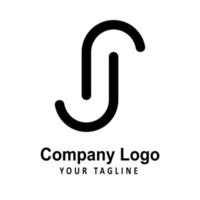 einfaches, elegantes und modernes Logo-Symbol für Unternehmen vektor