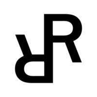 Logo-Symbol rr modernen Stil vektor