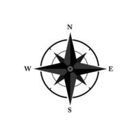 Kompasssymbol Vetor. flaches Design. vektor