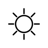 Vektor des Sonnensymbols