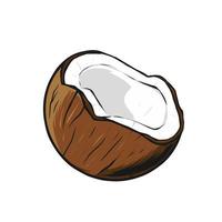 Kokosnuss-Vektorzeichnung