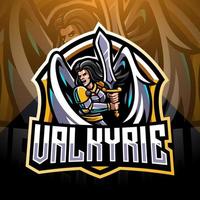 valkyrie esport maskottchen logo design vektor