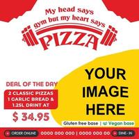 Pizza Poster Design Vektorgrafiken vektor