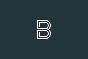 anfangsbuchstabe b logo design vektorvorlage vektor