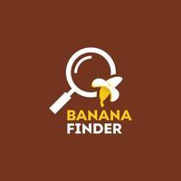 hitta banan logotyp vektor