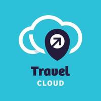 Reise-Cloud-Logo vektor