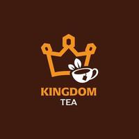 king tea logotyp vektor