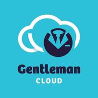 Gentleman Cloud-Logo vektor