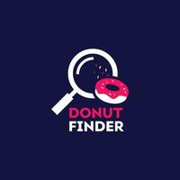 Donut-Logo finden vektor