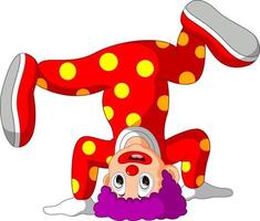 lustiger Clown-Cartoon vektor
