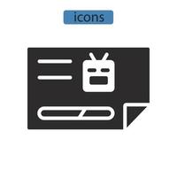 robots txt ikoner symbol vektor element för infographic webben