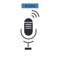 Karaoke-Symbole Symbolvektorelemente für Infografik-Web