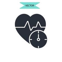 Blutdrucksymbole symbolen Vektorelemente für das Infografik-Web vektor