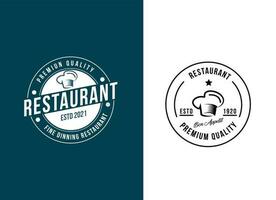 modern kock och matlagning restaurang logotyp designmall vektor