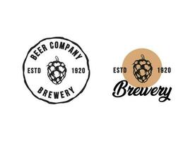 öl och alkohol företag logotyp designmall vektor