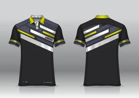 pikétröja uniform design för utomhussporter vektor