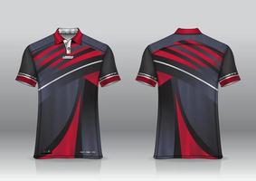 Poloshirt einheitliches Design für Outdoor-Sportarten vektor