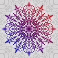 Farbverlauf Mandala runden Design abstrakten kreisförmigen Vektor