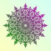 Mandala abstraktes rundes Design symmetrischer kreisförmiger Vektor
