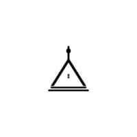 Kirchensymbol-Logo vektor