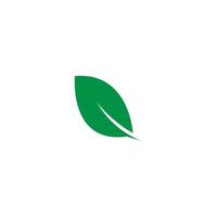 grönt blad logotyp ikon design illustration vektor