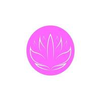 Lotus-Blume-Symbol-Vektor-Illustration vektor