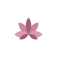 Lotus-Blume-Symbol-Vektor-Illustration vektor