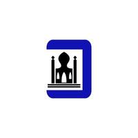 Moschee Symbol Logo Bild Vektor Illustration