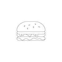 hamburgare ikon illustration design vektor