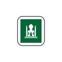 Moschee Symbol Logo Bild Vektor Illustration