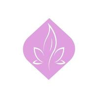 Lotus-Blume-Symbol-Vektor-Illustration vektor