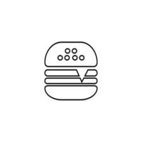 burger-symbol-illustrationsdesign vektor