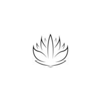 Lotus-Blume-Symbol-Vektor-Illustration vektor