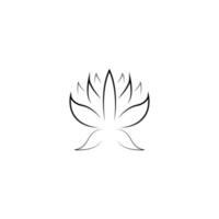 Lotus-Blume-Symbol-Vektor-Illustration vektor