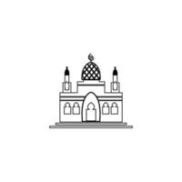 Moschee-Logo-Bild-Vektor-Illustration-design vektor
