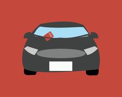 bilbot eller trafikbot att betala när du får det på din bil vektor