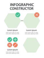 förebyggande sjukvård infographic diagram design element set. abstrakt vektorsymboler för infodiagram med tomma kopia utrymmen. instruktionsgrafiksats. otaliga pro, variabla konceptteckensnitt som används vektor