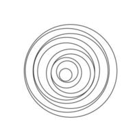 kreisförmige spiralförmige Schallwelle vektor