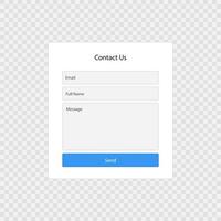 Kontaktformular Seite vektor