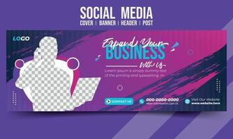 Business-Social-Media-Cover-Banner-Header-Post-Vektor-Template-Design vektor