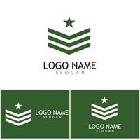militär ikon vektor illustration design logotyp mall